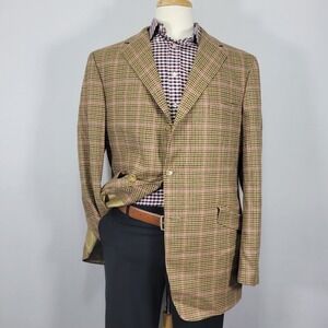 Samuelsohn Men's Sport Coat‎ SB TREND Three Button Zealander Wool Sz 44L